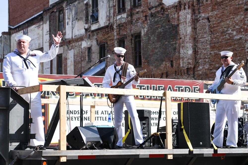 Cheyenne Hosts Parade During Navy Week