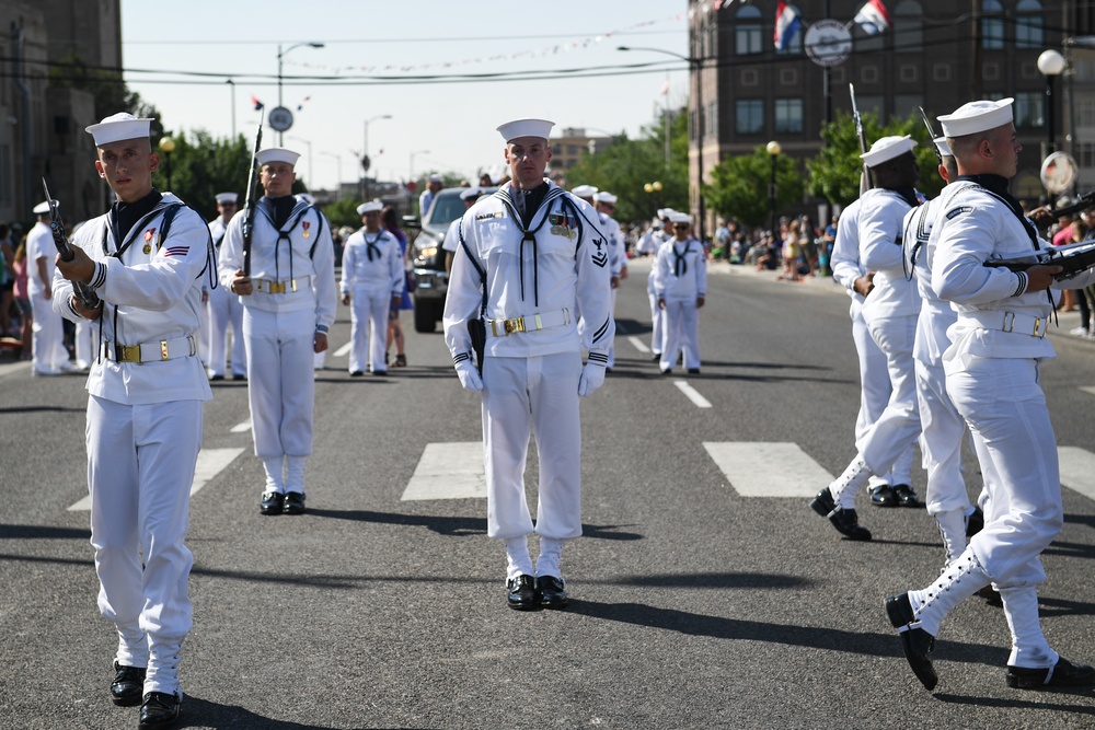 Cheyenne Hosts Parade During Navy Week