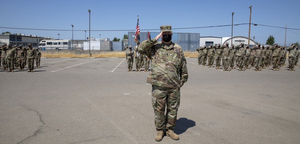 Farewell ceremony 319th Expeditionary Signal battalion