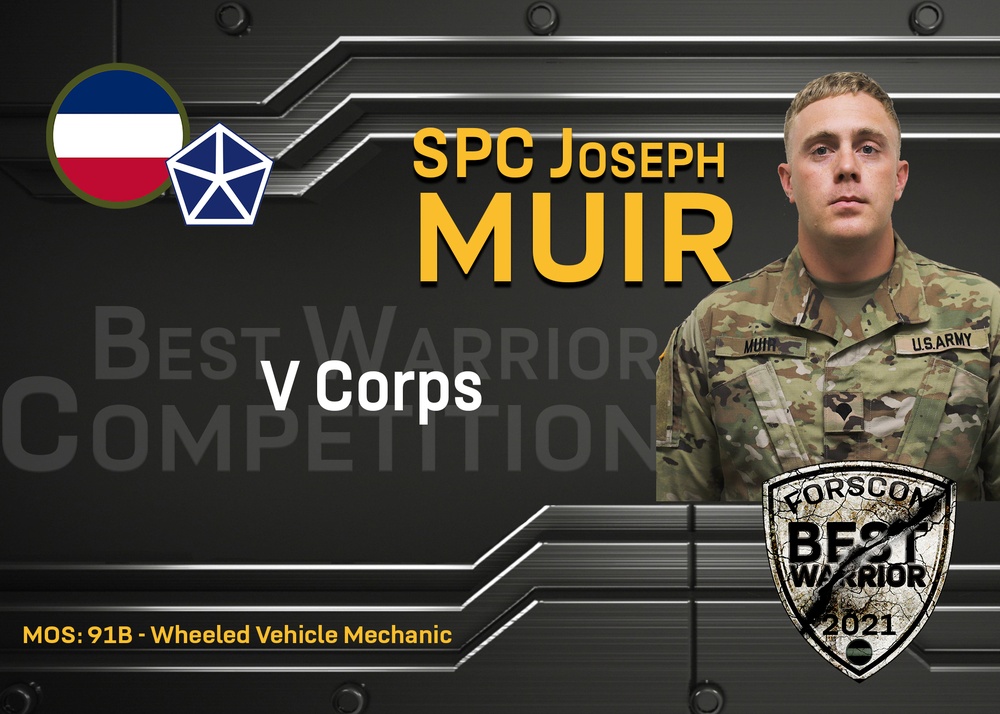 2021 FORSCOM Best Warrior Competition - SPC Joseph Muir, V Corps