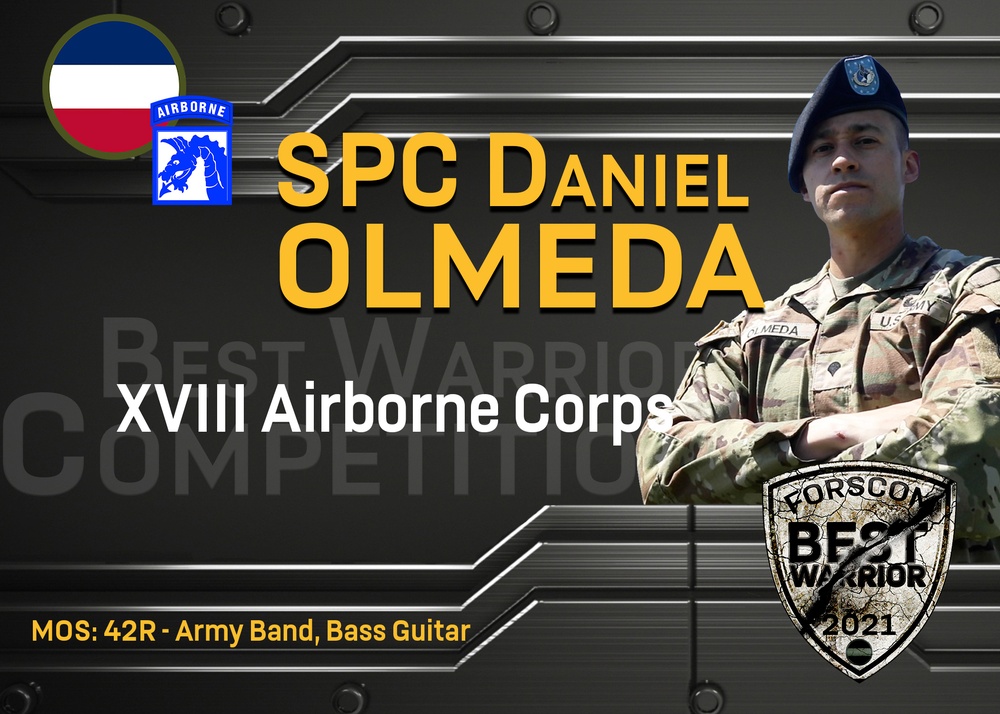 2021 FORSCOM Best Warrior Competition - SPC Daniel Olmeda, XVIII Airborne Corps