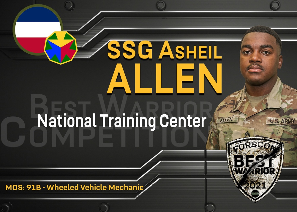 2021 FORSCOM Best Warrior Competition - SSG Asheil Allen, National Training Center