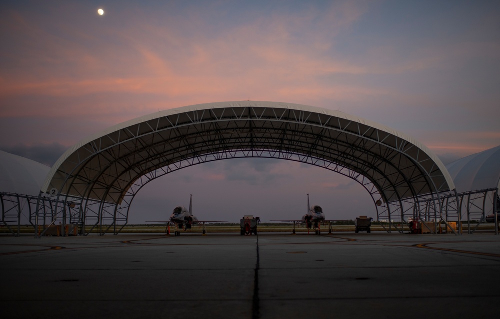 T-38s at dusk in Key West