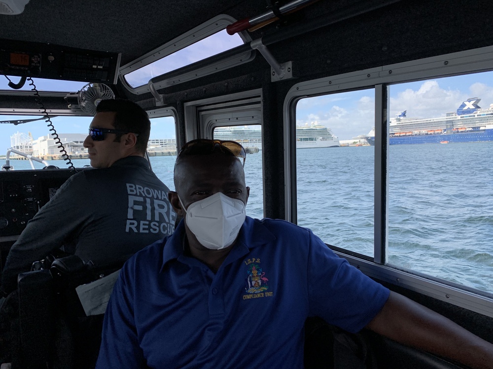 U.S. Coast Guard, Royal Bahamas Defense Force conduct international port security engagement