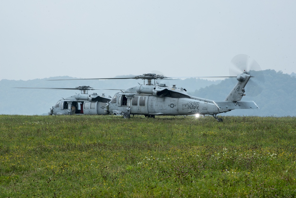 Sentry Storm 2021 - Joint Medevac training with Navy and Air National Guard