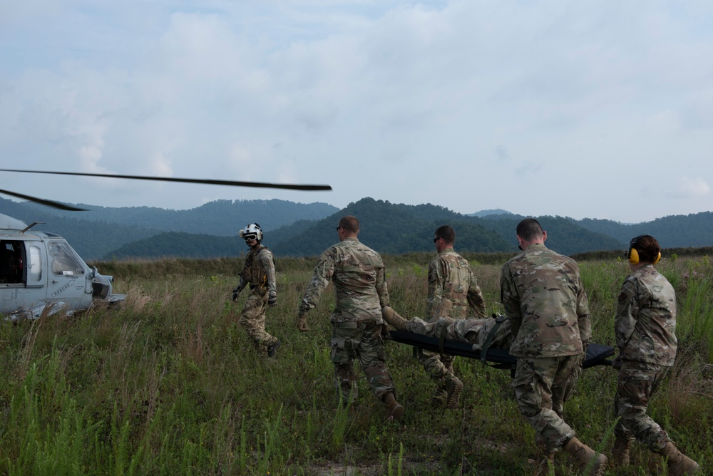 Sentry Storm 2021 - Joint Medevac training with Navy and Air National Guard