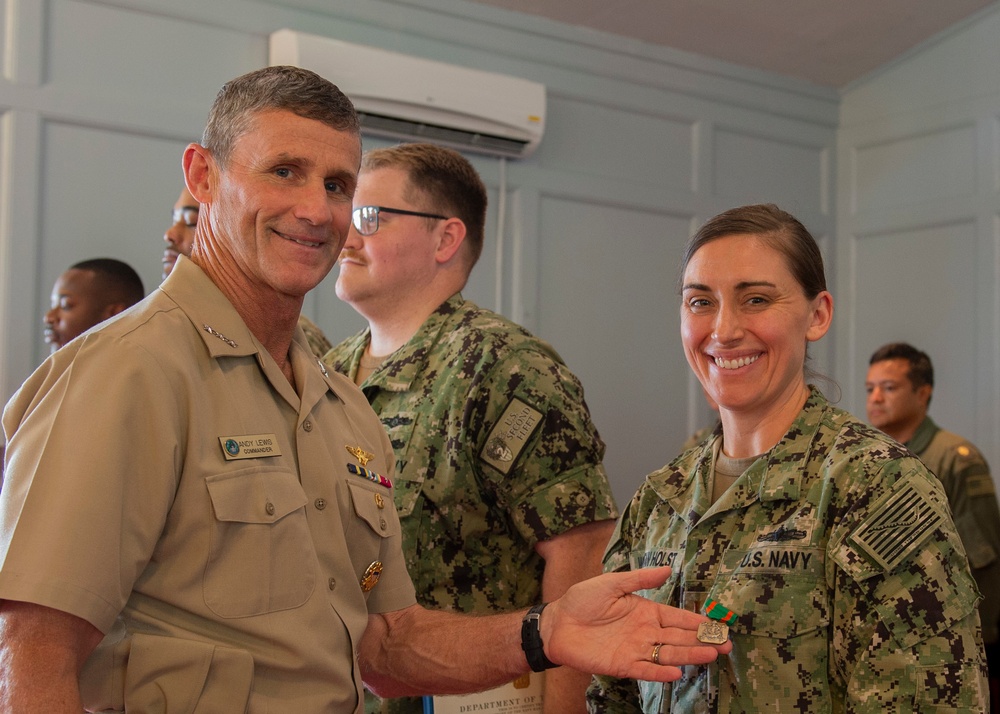 Commander U.S. Second Fleet Awards at Quarters July 28