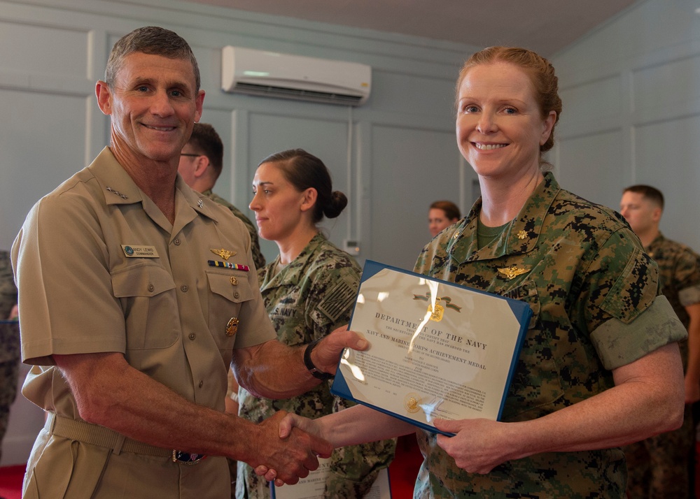 Commander U.S. Second Fleet Awards at Quarters July 28