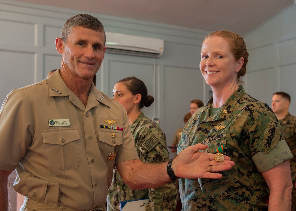 Commander U.S. Second Fleet Awards at Quarters July 28