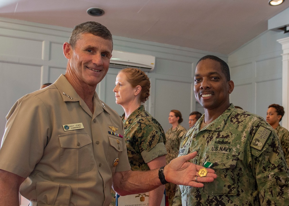 Commander U.S. Second Fleet Awards at Quarters July 28