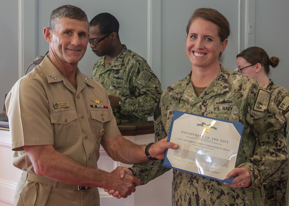 Commander U.S. Second Fleet Awards at Quarters July 28