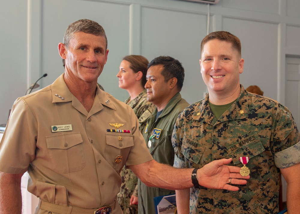 Commander U.S. Second Fleet Awards at Quarters July 28