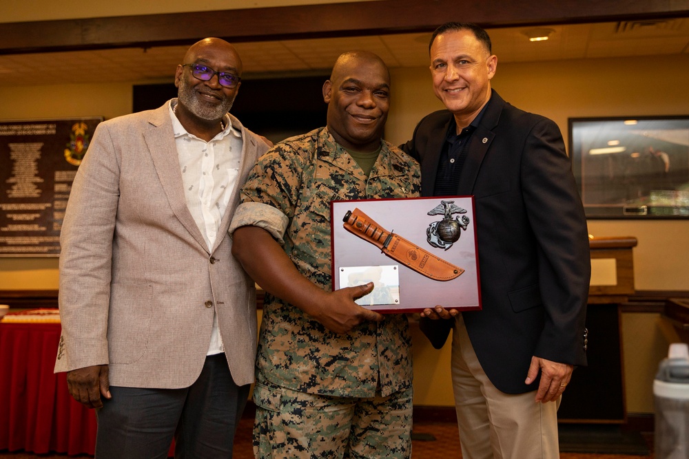 Gunnery Sgt. Anthony Brown's retirement ceremony