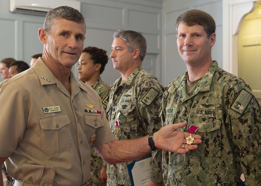 Commander U.S. Second Fleet Awards at Quarters July 28