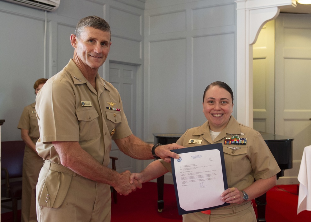 Commander U.S. Second Fleet Awards at Quarters July 28