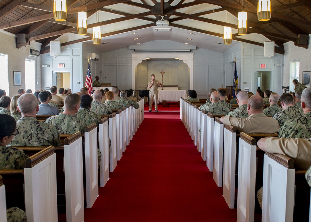 Commander U.S. Second Fleet Awards at Quarters July 28