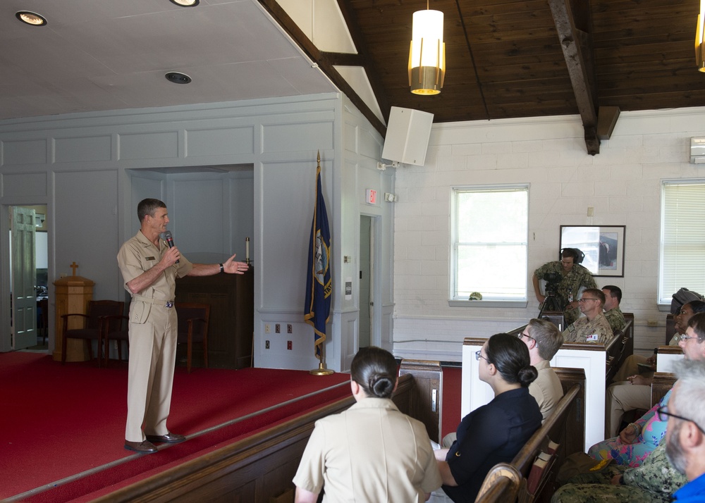 Commander U.S. Second Fleet Awards at Quarters July 28