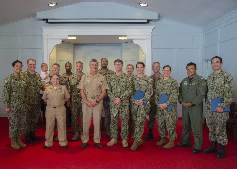 Commander U.S. Second Fleet Awards at Quarters July 28