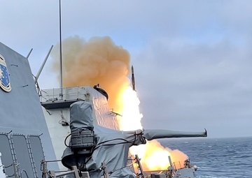 USS Spruance (DDG 111) Conducts Live-Fire with a Purpose