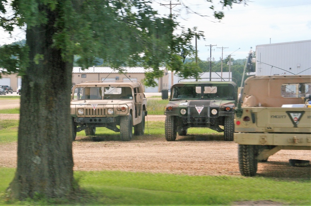 July 2021 training operations at Fort McCoy for Pershing Strike '21