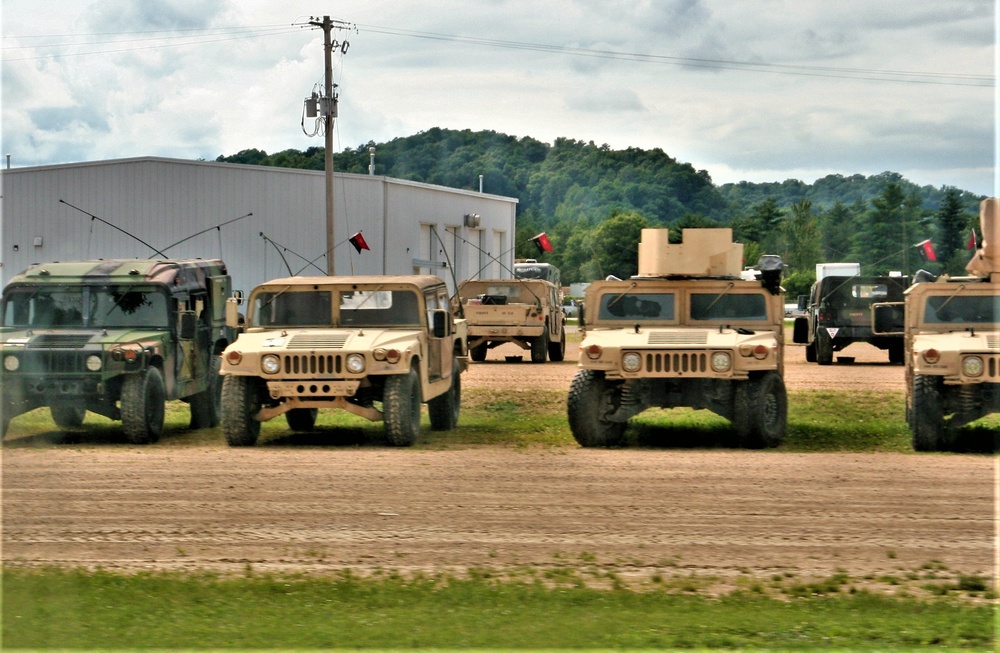 July 2021 training operations at Fort McCoy for Pershing Strike '21