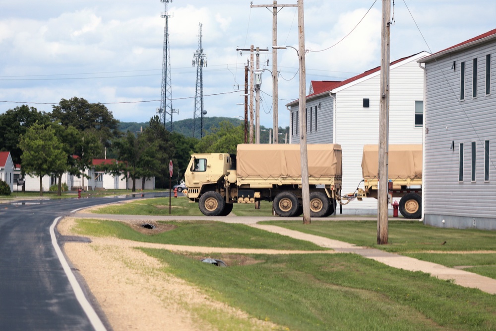 July 2021 training operations at Fort McCoy for Pershing Strike '21