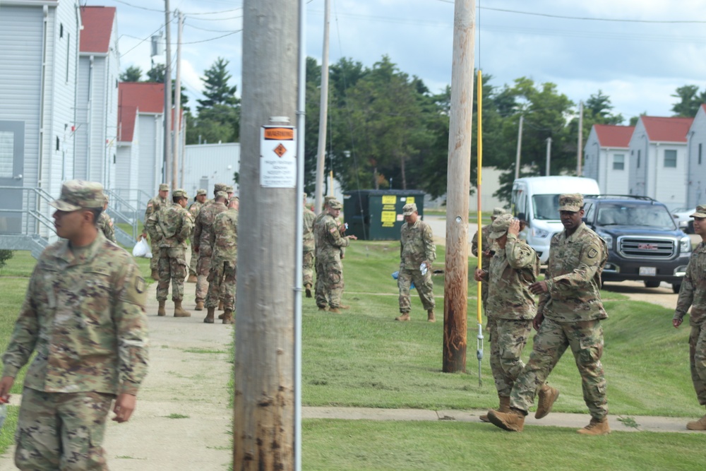 July 2021 training operations at Fort McCoy for Pershing Strike '21
