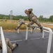 The veteran team representing the United States of America, navigates an obstacle