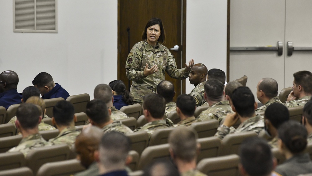 CMSAF Bass visits 89th Airlift Wing