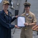 USS Jackson (LCS 6) Sailors frocked at All-hands Call