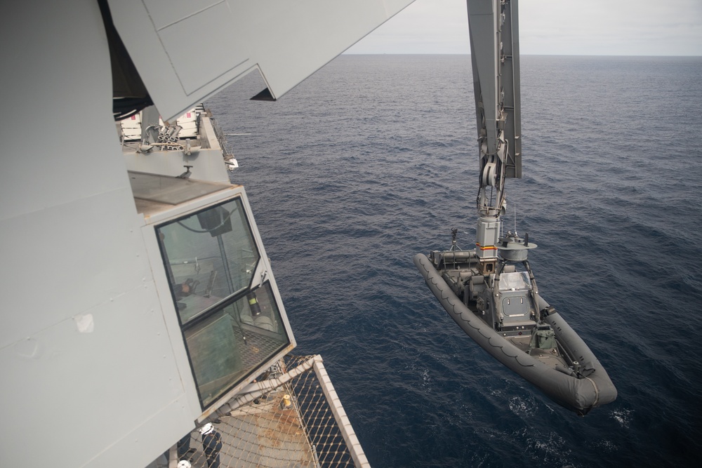 11th MEU conducts RIB operations from the USS Portland (LPD 27)