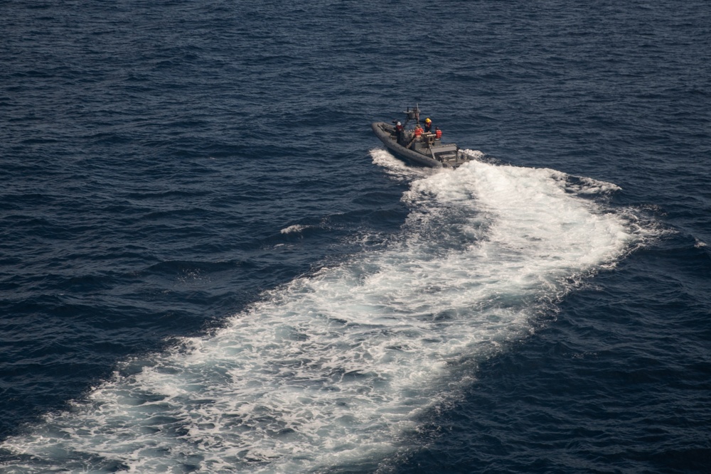 11th MEU conducts RIB operations from the USS Portland (LPD 27)