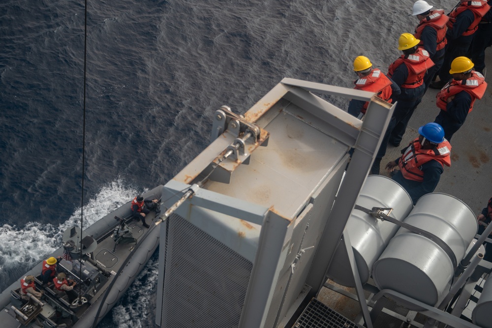 11th MEU conducts RIB operations from the USS Portland (LPD 27)