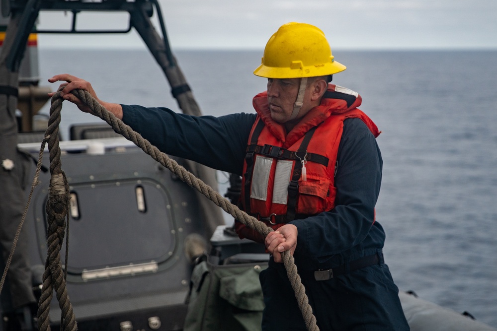 11th MEU conducts RIB operations from the USS Portland (LPD 27)