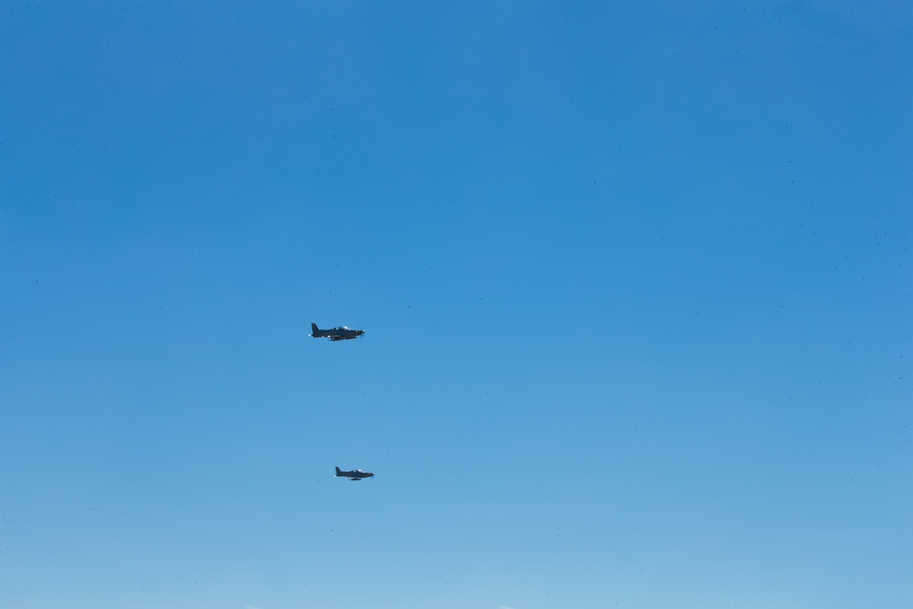 Spartan Brigade paratroopers jump over Queensland, Australia during Exercise Talisman Sabre 21