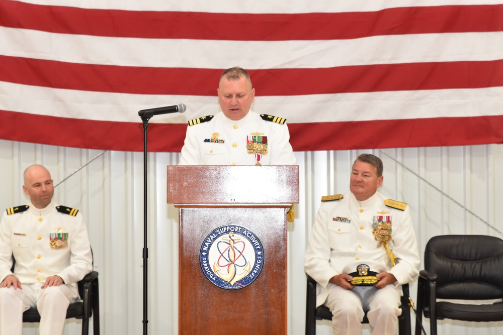 Naval Support Activity Saratoga Changes Command