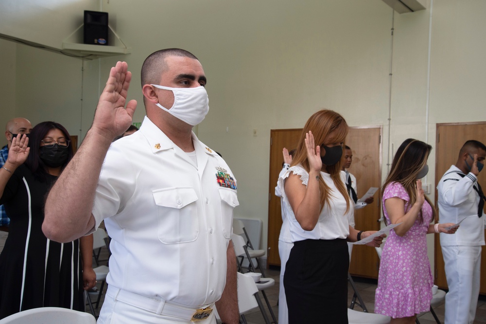 Naturalization Ceremony onboard CFAY
