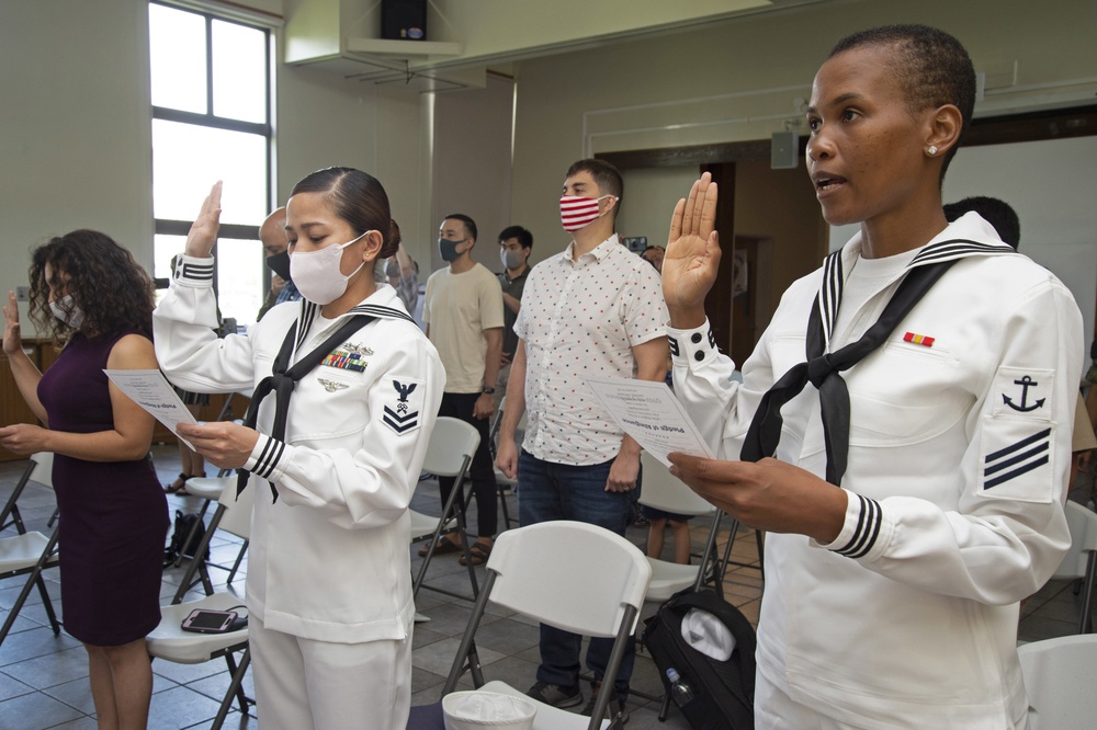Naturalization Ceremony onboard CFAY
