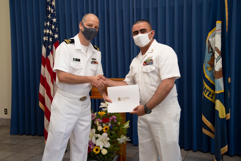 Naturalization Ceremony onboard CFAY