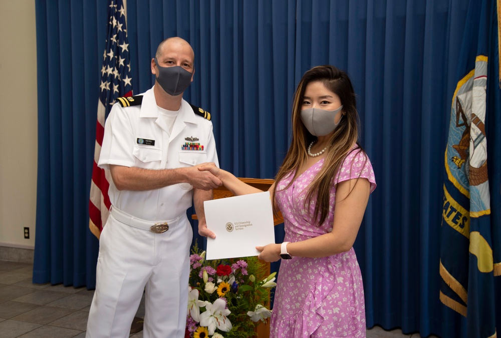 Naturalization Ceremony onboard CFAY