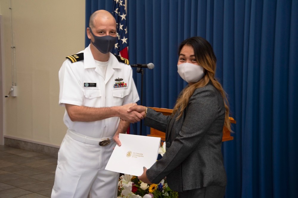 Naturalization Ceremony onboard CFAY