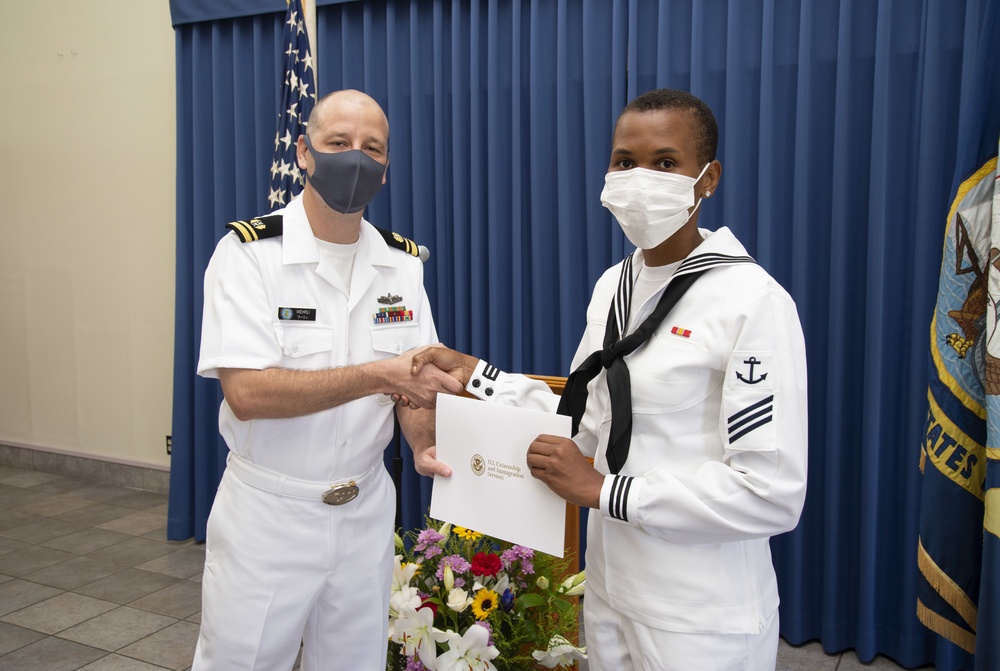 Naturalization Ceremony onboard CFAY