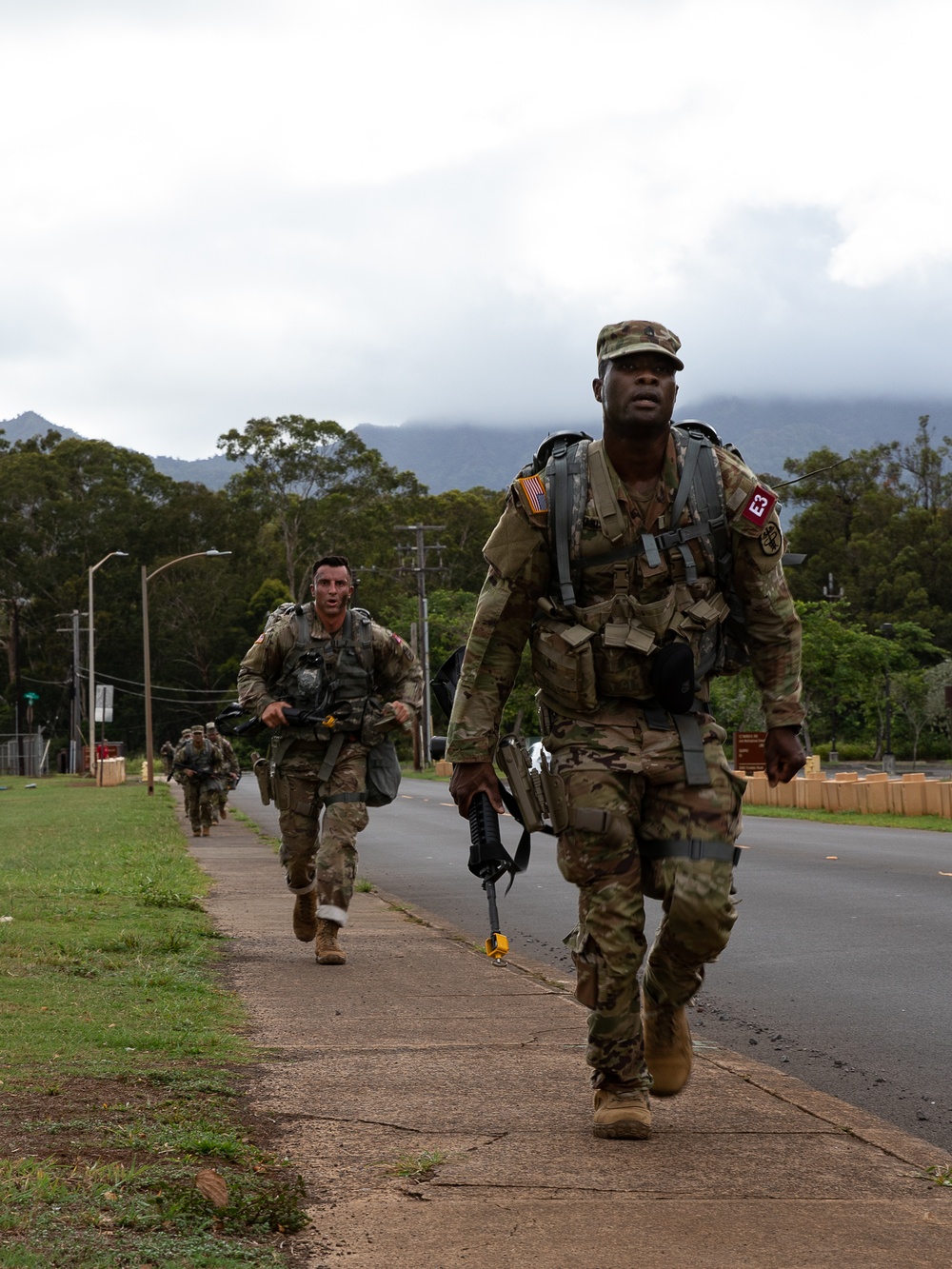 It's another ruck march for the U.S Army Medical Command Best Leader Competitors