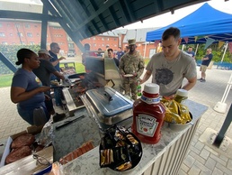 New barbecue pit, Chièvres Air Base, Belgium
