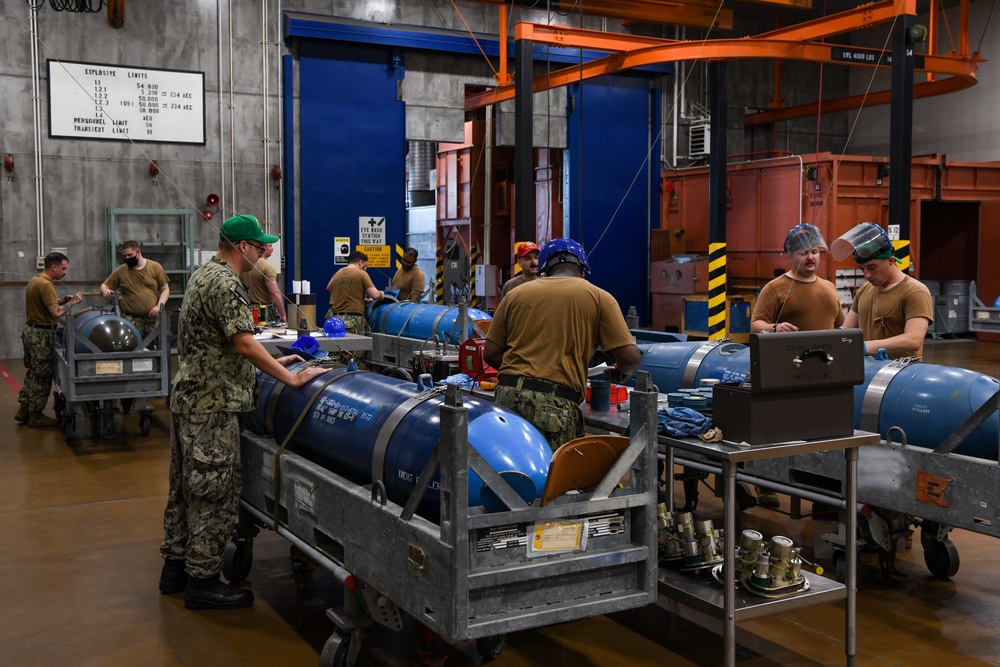 Navy Munitions Command Practices on MK 65 Training Mines