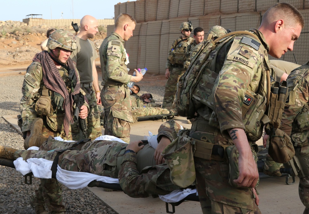 Task Force Iron Gray conducts mass casualty exercise in Djibouti