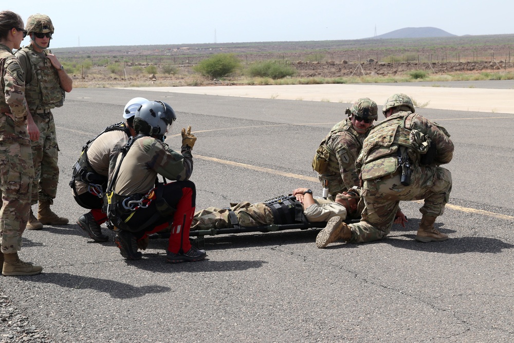 Task Force Iron Gray conducts mass casualty exercise in Djibouti