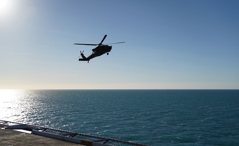 U.S. Special Operations, Australian Navy accomplish combined Black Hawk deck landings