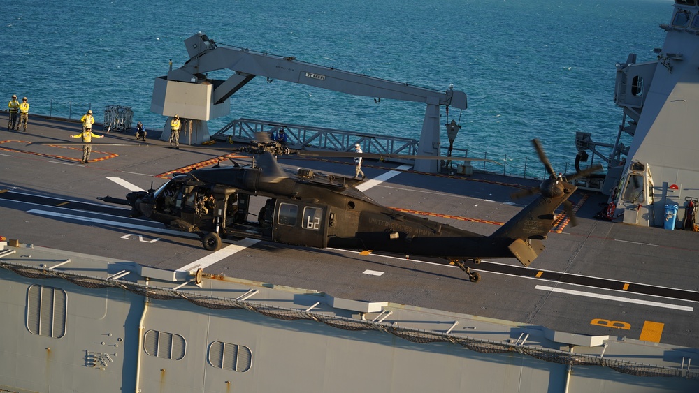 U.S. Special Operations, Australian Navy accomplish combined Black Hawk deck landings