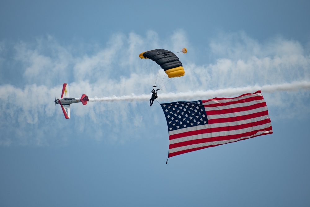 SOCOM Parachute Team performs at EAA AirVenture Oshkosh 2021